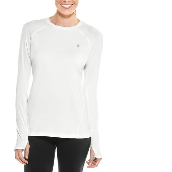 Coolibar Women's Devi Long Sleeve Fitness T-Shirt UPF 50+ NWT XS 2-4 - Picture 1 of 3